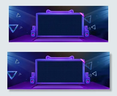 紫色天猫大促banner