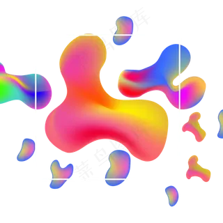 618彩色流体渐变618炫彩流
