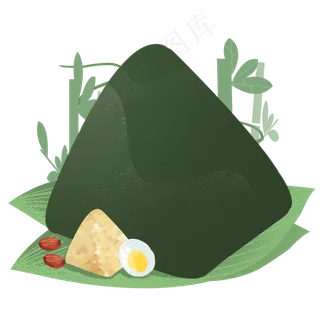 传统节日端午节粽子形状边框