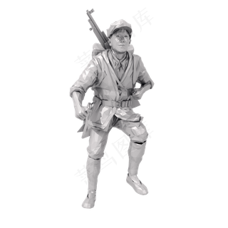 解放军人物雕塑png图