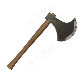 一把金属的斧子