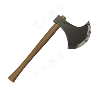 一把金属的斧子