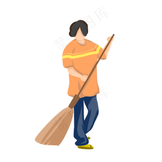 五一劳动节清洁工人