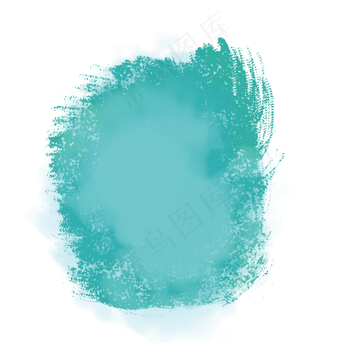 绿色水彩墨迹(2000X2000(DPI:300))psd模版下载