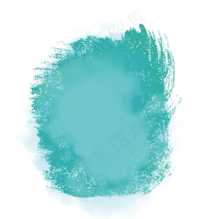 绿色水彩墨迹(2000X2000(DPI:300))psd模版下载