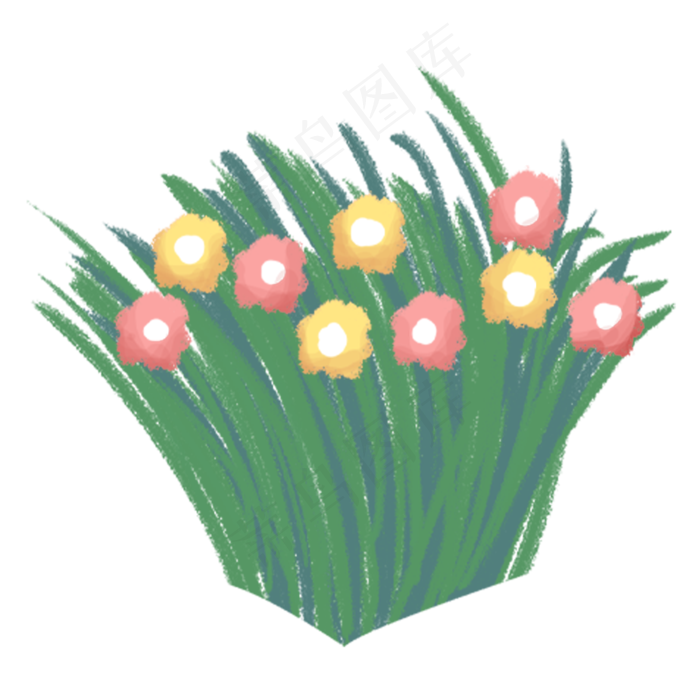唯美花草(2000X2000(DPI:300))psd模版下载