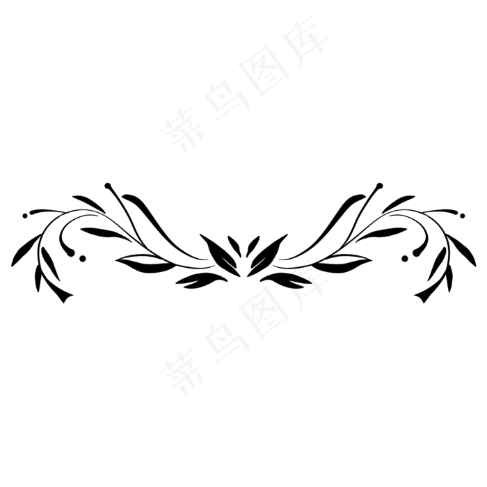 水墨藤蔓矢量素材图(2000*2000px 72 dpi )psd模版下载