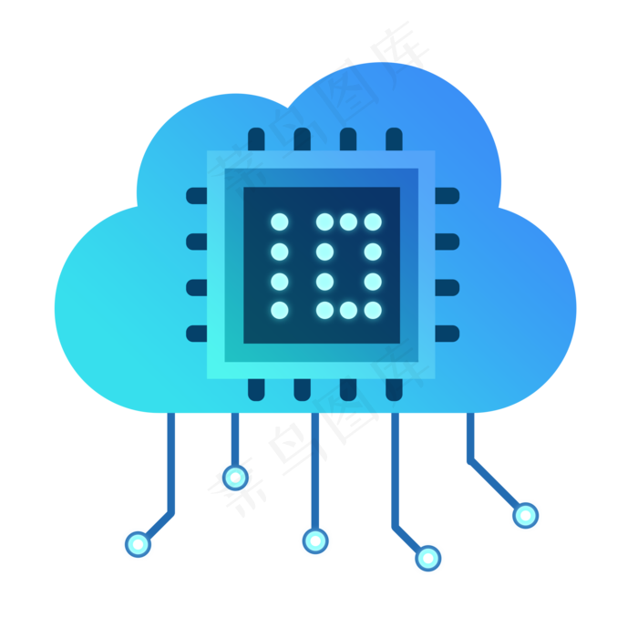 人工智能云端科技,免抠元素