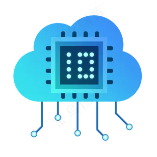 人工智能云端科技,免抠元素