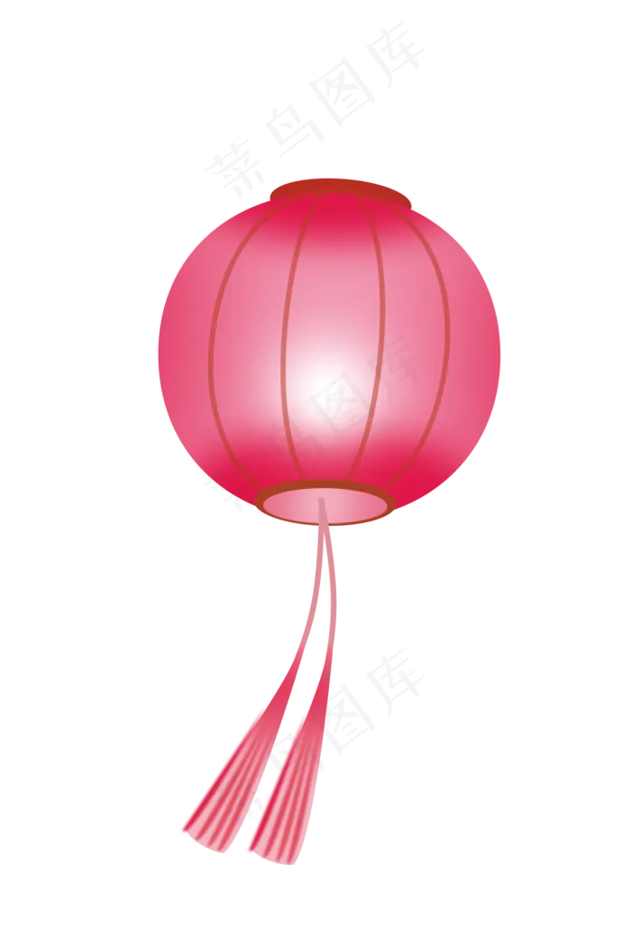 粉色的元宵节灯笼,免抠元素
