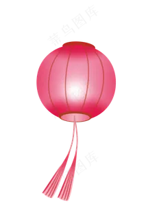 粉色的元宵节灯笼,免抠元素