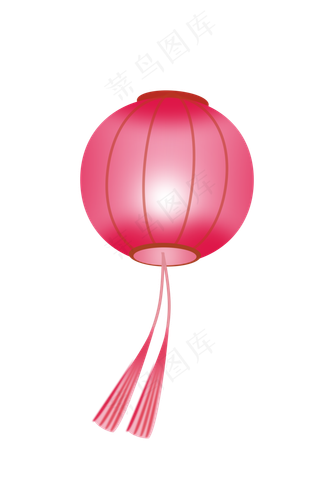 粉色的元宵节灯笼,免抠元素