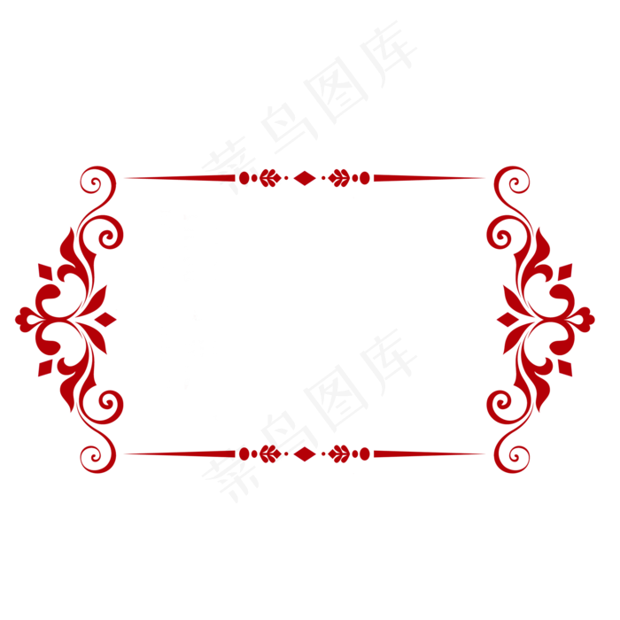 正方形红色边框