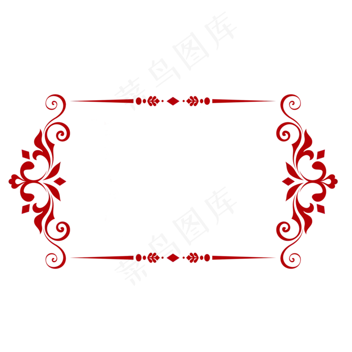 正方形红色边框(2000X2000(DPI:300))psd模版下载