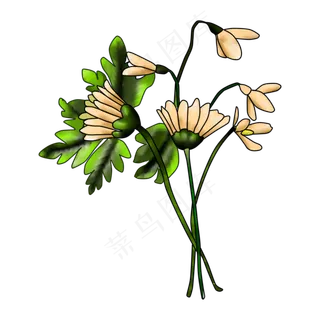 花枝花草鲜花花束