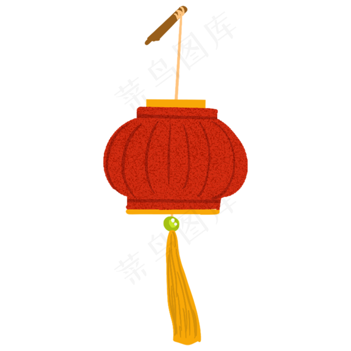 春节过年红灯笼,免抠元素(2000X2000)