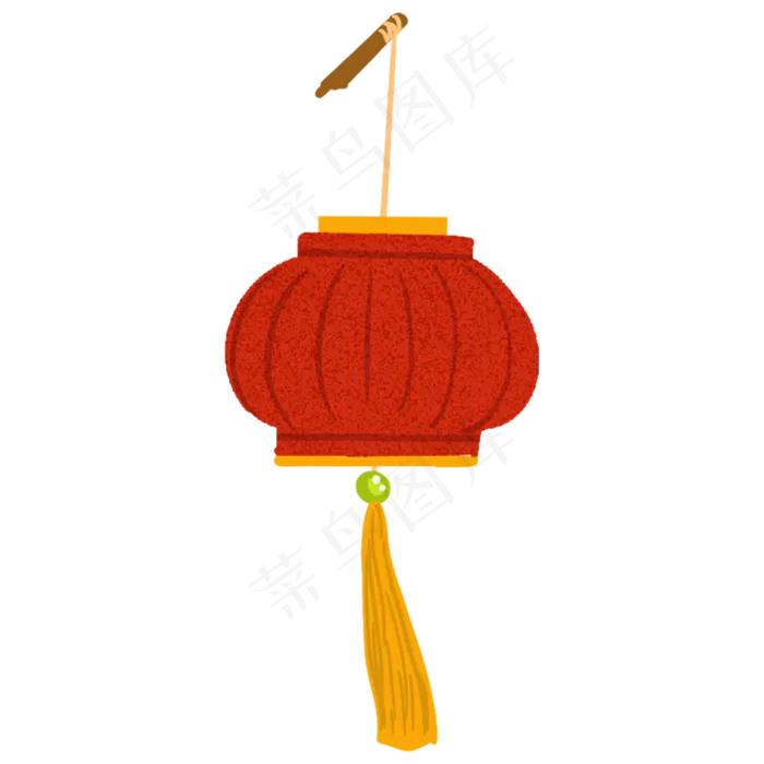 春节过年红灯笼,免抠元素(2000X2000)
