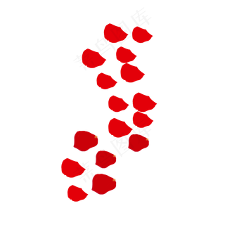 玫瑰花瓣组成的X展架