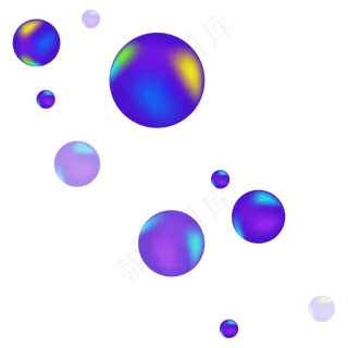 卡通矢量促销流体渐变气球氛围电