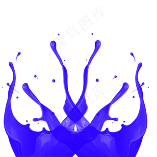 紫色彩色笔刷设计