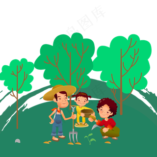 春天植树节宣传