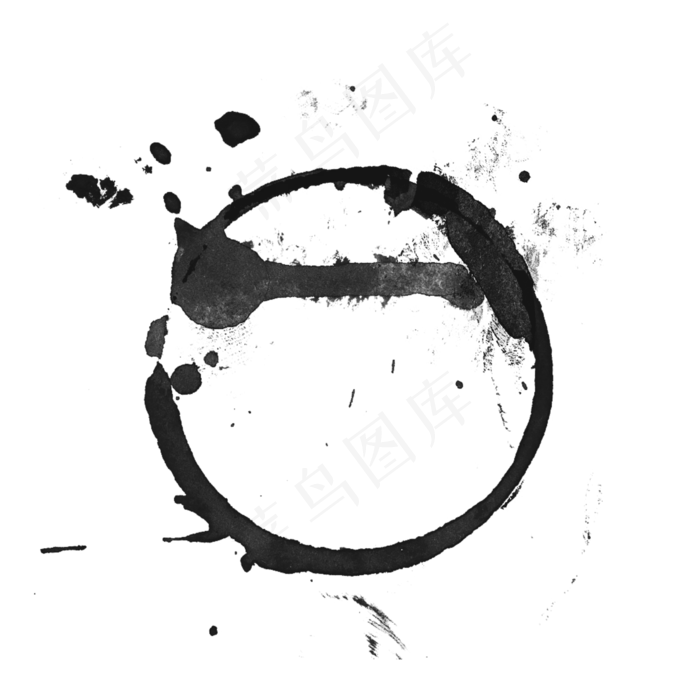 水墨圆圈印迹(2000X2000(DPI:300))psd模版下载