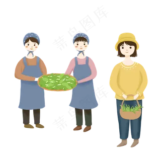 夏天小满可爱手绘卡通免抠素材