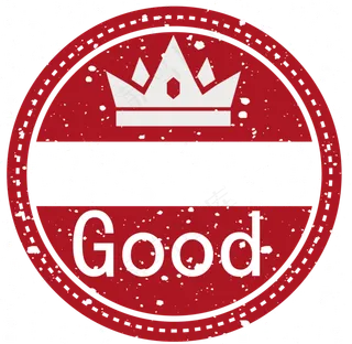 手绘印章圆形棒棒哒