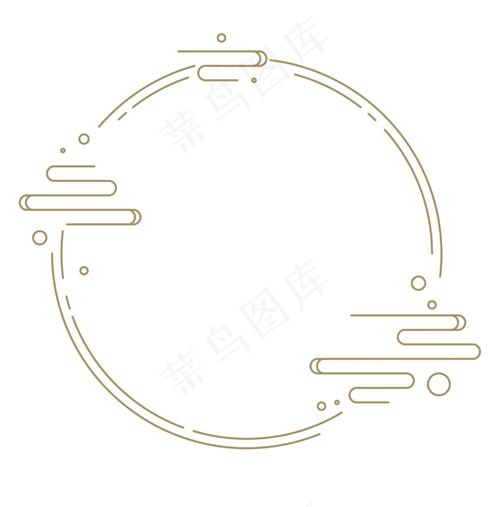 中国风圆环(3025*3142px 300 dpi )ai矢量模版下载