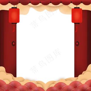 新年春节边框,免抠元素
