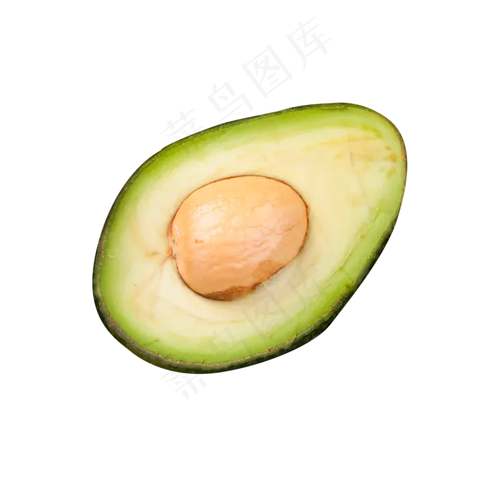绿色圆弧牛油果食物元素(2000X2000(DPI:300))psd模版下载