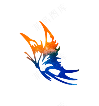 创意简约扁平蝴蝶元素