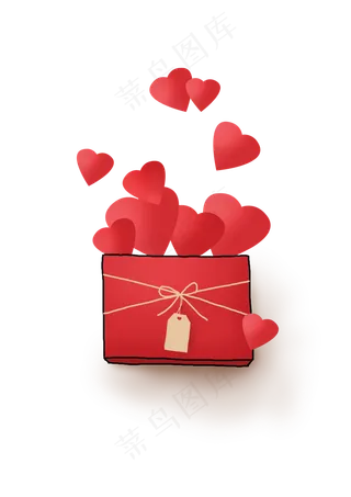 520手绘礼物盒,免抠元素