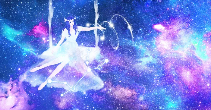 唯美梦想光芒夜空星座(1920*1000px 	      )psd模版下载