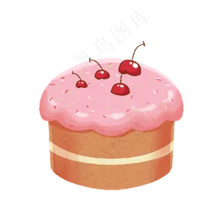 水果粉色蛋糕插图