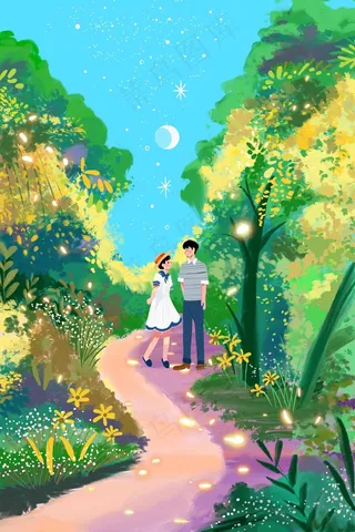 春天春季春游情侣情人节白色情人节治愈