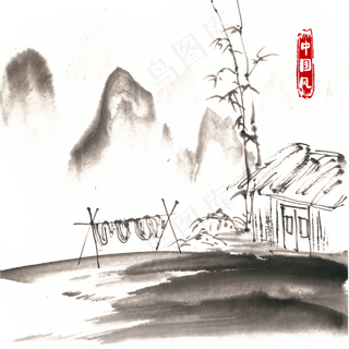 中国风水墨山水