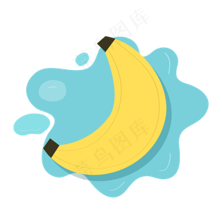 夏季夏天夏至香蕉免扣素材