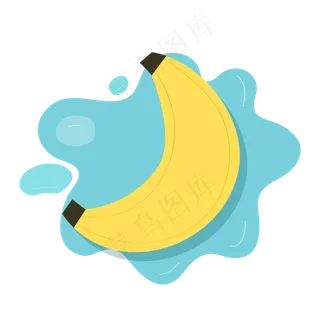 夏季夏天夏至香蕉免扣素材