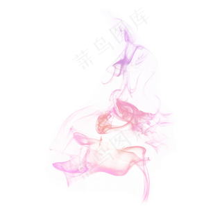 彩色烟雾青烟蒸腾免抠团雾蒸汽