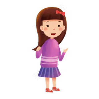 长头发可爱女孩