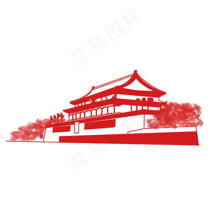 剪纸风党建中国*(2048X2048(DPI:132))psd模版下载