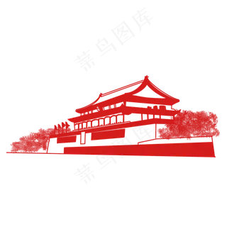 剪纸风党建中国*