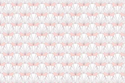 装饰艺术玫瑰金无缝图案