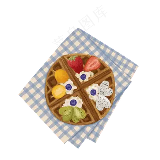 七夕早餐各种水果素材