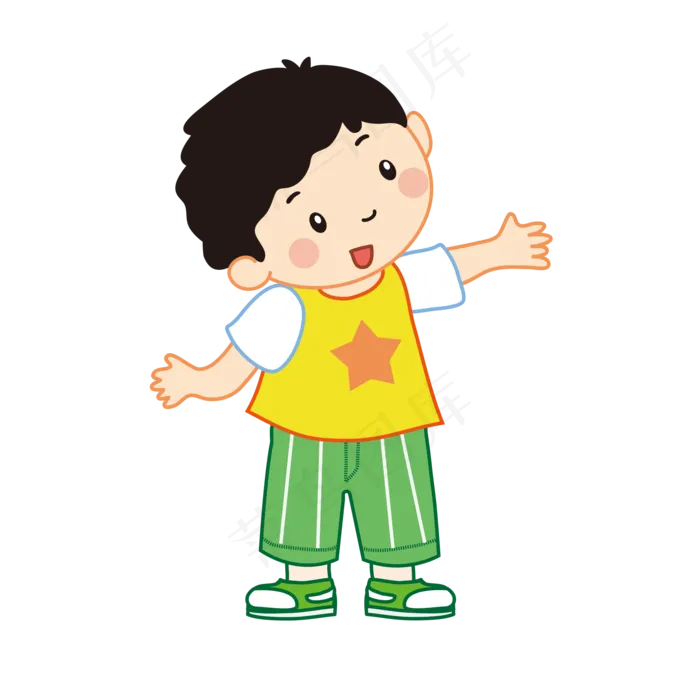 教师节摊开手男孩(2000X2000(DPI:300))psd模版下载