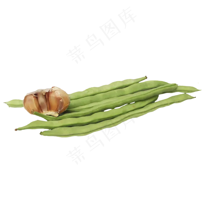 大蒜豆角蔬菜组合(2000X2000(DPI:300))