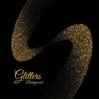 抽象金光闪闪的波浪纹理背景