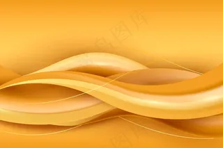 平滑的金色波浪背景
