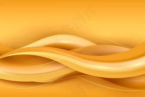 平滑的金色波浪背景 平滑的金色波浪背景